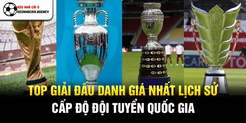Top giải đấu danh giá nhất lịch sử - Cấp độ đội tuyển quốc gia